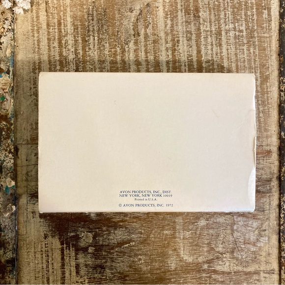 1972 Avon Fashion Accents Purple Pendant with Gold Tone Necklace 30” - Picture 9 of 12